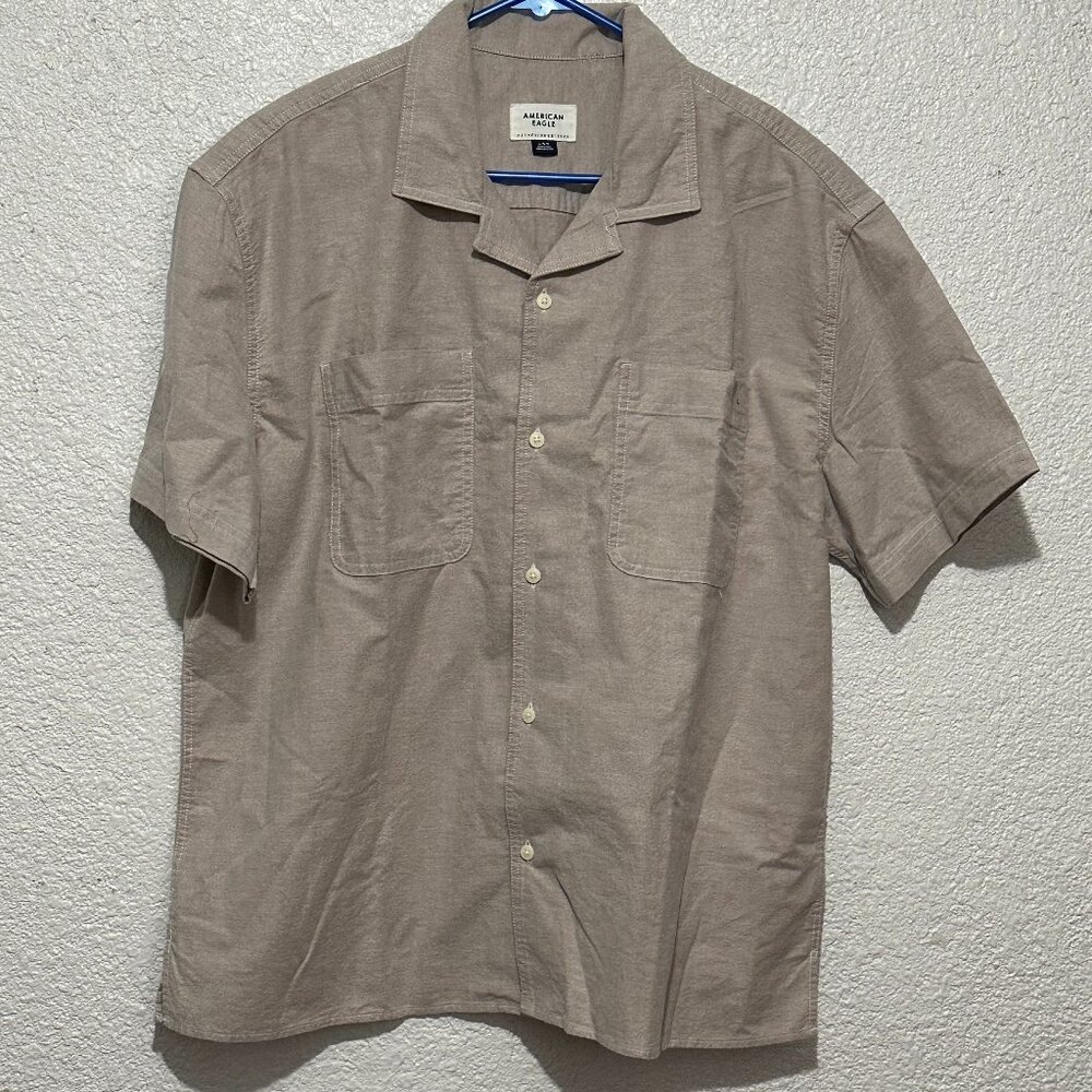 American Eagle Large Button-Up Poolside Shirt